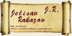 Jelisav Rakazov vizit kartica